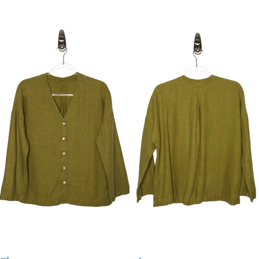 TWO DAYS OFF | Kaneko Shirt Linen Cactus Green M